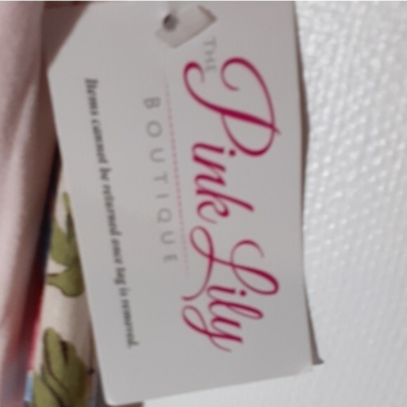 pink lily Lollipop star top pink floral m knit shirt  softcore balletcore new - Picture 4 of 7